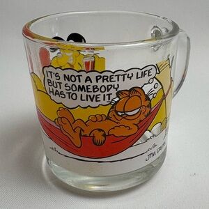 Vintage 1978 McDonald’s Garfield Comic Glass Mug